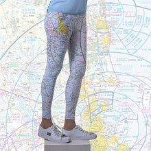 Load image into Gallery viewer, Brisbane Aviation Chart Leggings
