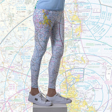Load image into Gallery viewer, Brisbane Aviation Chart Leggings