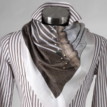 Load image into Gallery viewer, Cotton & Silk Scarf - Harvest Patterns