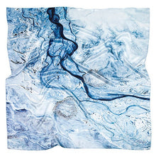 Load image into Gallery viewer, Waterways - small Scarf
