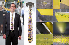 Load image into Gallery viewer, Study in Yellow & Grey - Necktie