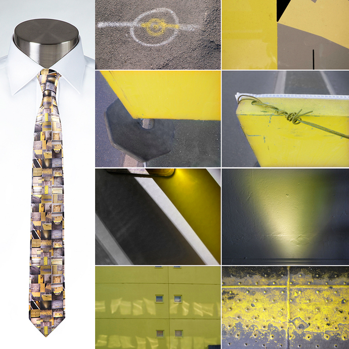 Study in Yellow & Grey - Necktie