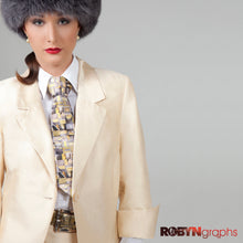 Load image into Gallery viewer, Study in Yellow & Grey - Necktie