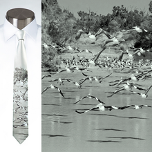 Load image into Gallery viewer, Pelicans Pondering - Necktie