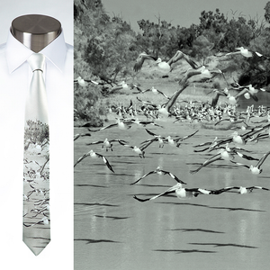 Pelicans Pondering - Necktie