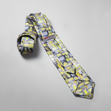 Load image into Gallery viewer, Study in Yellow &amp; Grey - Necktie